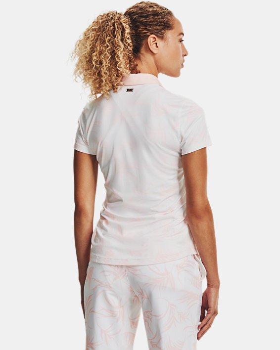 Women's UA Iso-Chill Short Sleeve Polo, White, pdpMainDesktop image number 1